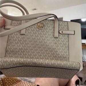Michael Kors Cream Tote Bag